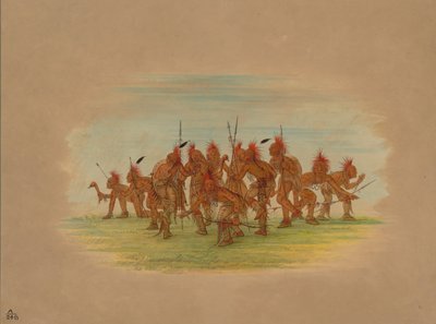 डिस्कवरी डांस - सौकी, 1861। द्वारा जॉर्ज कैटलिन