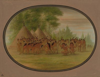 ईगल डांस - चोक्टाव, 18611869। द्वारा जॉर्ज कैटलिन