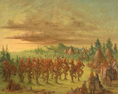 ईगल डांस, 1845-1848। द्वारा जॉर्ज कैटलिन