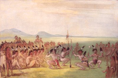 ईगल डांस, चॉक्टाव, 1835-1837। द्वारा जॉर्ज कैटलिन