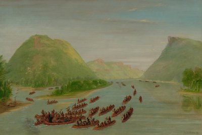 सिओक्स द्वारा फादर हेन्नेपिन और दो साथियों को कैदी बनाया गया। अप्रैल 1680, 18471848। द्वारा जॉर्ज कैटलिन