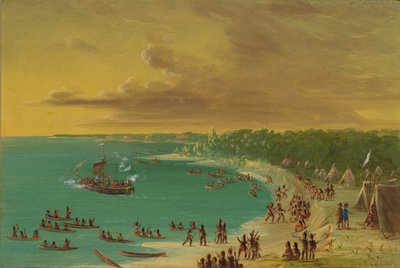 एरी झील पर ग्रिफिन की पहली नौकायन। अगस्त 7, 1679, 18471848। द्वारा जॉर्ज कैटलिन