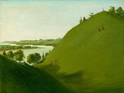 फ़्लॉइड्स ग्रेव, जहां लुईस और क्लार्क ने सार्जेंट फ़्लॉइड को 1804, 1832 में दफ़नाया था। द्वारा जॉर्ज कैटलिन