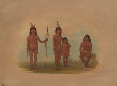 फोर गू-ए-गिव इंडियंस, 18541869। द्वारा जॉर्ज कैटलिन