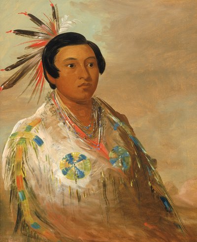 ही-दोगे-एट्स, ए यंग मैन, 1837-1839। द्वारा जॉर्ज कैटलिन