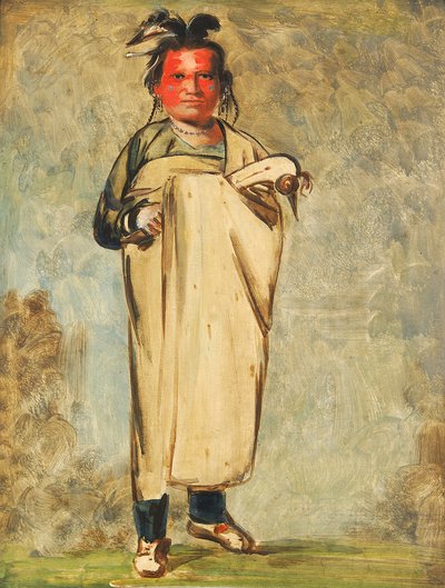 काव-काव-ने-चू-ए, और ब्रेव, 1828। द्वारा जॉर्ज कैटलिन