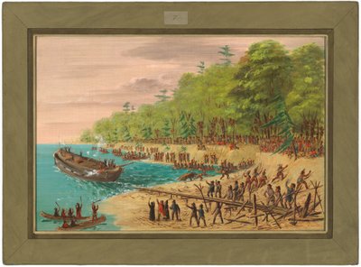 ग्रिफ़िन का शुभारंभ. जुलाई 1679 द्वारा जॉर्ज कैटलिन