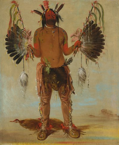 मह-तो-हे-हा, ओल्ड बीयर, ए मेडिसिन मैन, 1832। द्वारा जॉर्ज कैटलिन