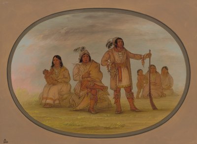 ओस्सियोला और चार सेमिनोली भारतीय, 18611869। द्वारा जॉर्ज कैटलिन