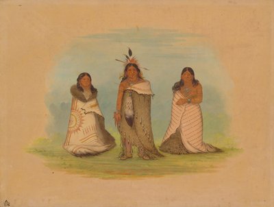 पुंकाह इंडियंस, 1861। द्वारा जॉर्ज कैटलिन