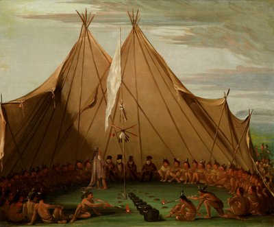 सिओक्स डॉग फीस्ट, 1832-1837। द्वारा जॉर्ज कैटलिन