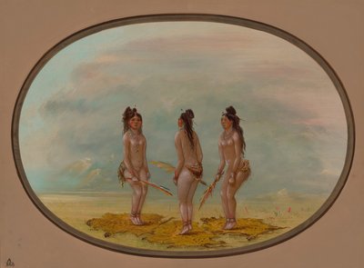 द हैंडसम डांस - गू-ए-गिव, 18541869। द्वारा जॉर्ज कैटलिन