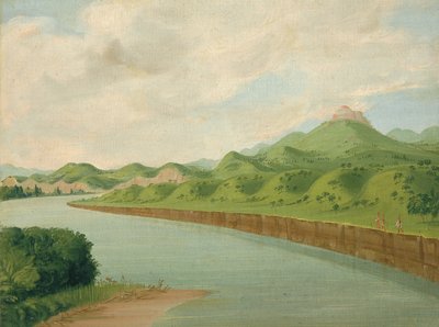 टॉवर, सेंट लुइस से 1100 मील ऊपर, 1832। द्वारा जॉर्ज कैटलिन