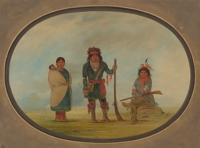 तीन मिकमैक भारतीय, 18611869। द्वारा जॉर्ज कैटलिन