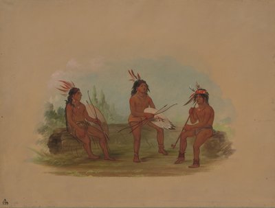थ्री यंग चिनूक मेन, 18551869। द्वारा जॉर्ज कैटलिन