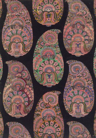 पैस्ले शॉल्स के लिए फैब्रिक डिज़ाइन, c.1871 द्वारा जॉर्ज चार्ल्स हाईट