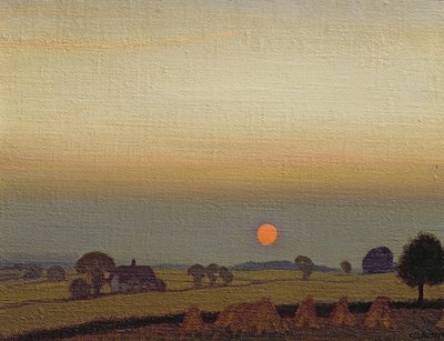 सूर्यास्त, सी। 1920 द्वारा George Clausen