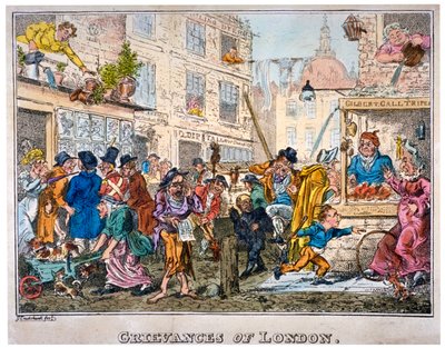 लंदन की शिकायतें, 1812। द्वारा जॉर्ज क्रूइशांक