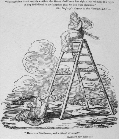 यहाँ एक जेंटलमैन है, और मेरा एक दोस्त है !, c1820 द्वारा जॉर्ज क्रूइशांक