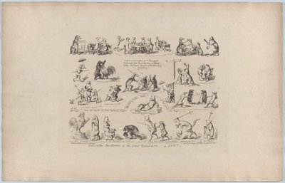 महान प्रदर्शनी की कुछ डोलरीज, 1851, 1851। द्वारा जॉर्ज क्रूइशांक