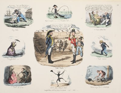 टेल, पब बताओ। 1832 (हाथ के रंग की नक्काशी द्वारा जॉर्ज क्रूइशांक