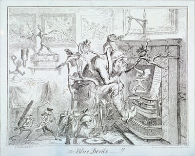 द ब्लू डेविल्स, 1835 द्वारा जॉर्ज क्रूइशांक