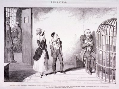 द बॉटल, 1847 द्वारा जॉर्ज क्रूइशांक