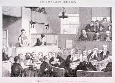 द ड्रंकार्ड्स चिल्ड्रन, c1847 द्वारा जॉर्ज क्रूइशांक