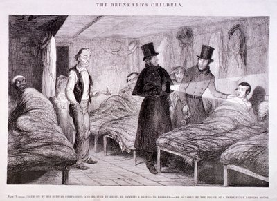 द ड्रंकार्ड्स चिल्ड्रन, c1847 द्वारा जॉर्ज क्रूइशांक