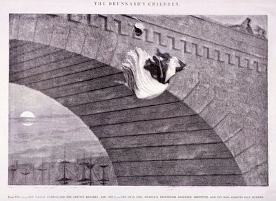 द ड्रंकार्ड्स चिल्ड्रन, c1847 द्वारा जॉर्ज क्रूइशांक