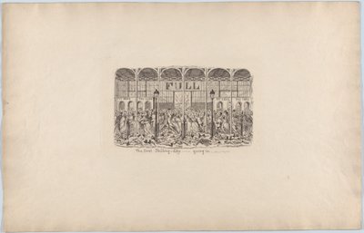 द फर्स्ट शिलिंग डे-गोइंग इन, 1851, 1851। द्वारा जॉर्ज क्रूइशांक