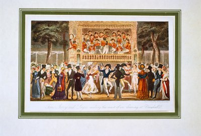 पियर्स एगनो द्वारा वॉक्सहॉल गार्डन, 'लाइफ इन लंदन, आदि' द्वारा जॉर्ज क्रूइशांक
