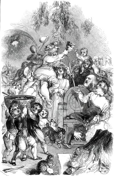 क्रिसमस में लाना - विलियम हार्वे, 1845 द्वारा तैयार किया गया। द्वारा जॉर्ज डाल्ज़िएल