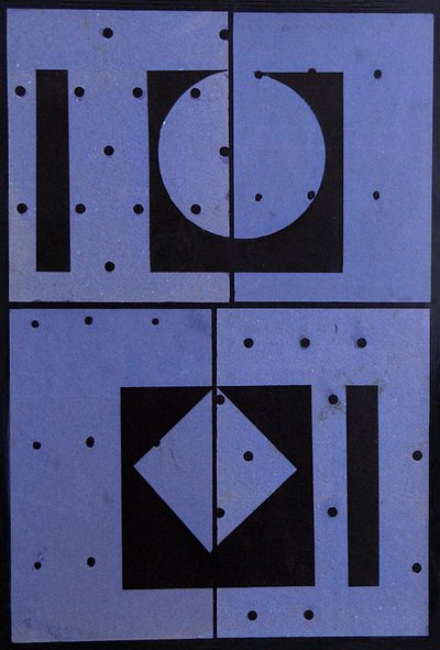 Collage, Blue Mercato, 2004 (कार्ड और पेपर) द्वारा जॉर्ज दन्नत