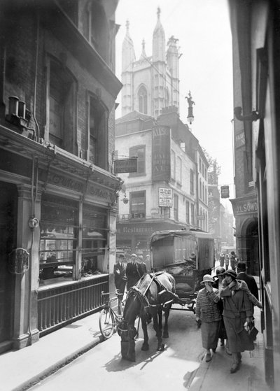 बो लेन दक्षिण की ओर, सिटी ऑफ़ लंदन, c1930 द्वारा जॉर्ज डेविसन रीड