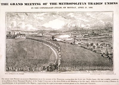 कोपेनहेगन फील्ड्स, इस्लिंगटन, लंदन, 1834 द्वारा जॉर्ज डोरिंगटन