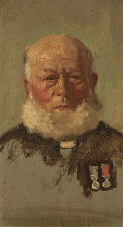 जे. समर्स का पोर्ट्रेट, RN, c. 1920 (पैनल पर तेल) द्वारा जॉर्ज एडमंड बटलर