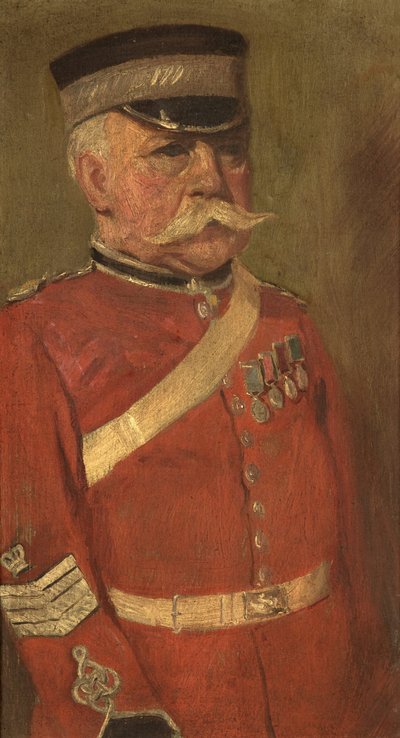 जैस जॉर्ज का पोर्ट्रेट, RN & 3rd, c. 1920 (पैनल पर तेल) द्वारा जॉर्ज एडमंड बटलर