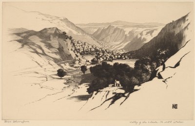 लेल्डर की घाटी, उत्तरी वेल्स (नंबर 1) द्वारा जॉर्ज एल्बर्ट बूर