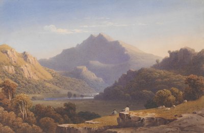 लिलिन नांटल, नॉर्थ वेल्स, 1832 से स्नोडन। द्वारा जॉर्ज फेनिल रॉबसन
