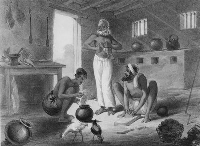 हमारा कुक रूम, c.1858 (लिथोग्राफ) द्वारा जॉर्ज फ्रेंकलिन (बाद) एटकिंसन
