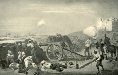 दिल्ली, 1857, 1901 से पहले की बैटरियों में एक भारी दिन। द्वारा जॉर्ज फ्रेंकलिन एटकिंसन