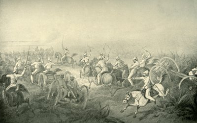 इंडियन हॉर्स आर्टिलरी गैलपिंग इनटू एक्शन, 1850, 1901। द्वारा जॉर्ज फ्रेंकलिन एटकिंसन