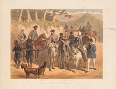  सिमला में घायल अधिकारी , 1857 द्वारा जॉर्ज फ्रेंकलिन एटकिंसन