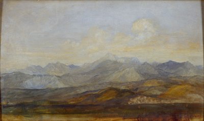 पीसा से कैरारा पर्वत, 1845-1846 द्वारा जॉर्ज फ्रेडरिक वत्स