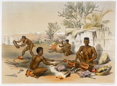 काम पर ज़ुलु लोहार, 1849 द्वारा जॉर्ज फ्रेंच एंगस