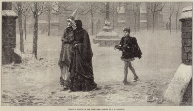 पुराने समय में क्रिसमस की सुबह द्वारा George Henry Boughton