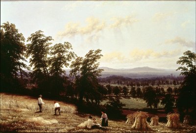 हर्स्ट, वारविकशायर के पास, एक नदी के पास, 1872 में घास के मैदान द्वारा जॉर्ज द्वितीय टर्नर