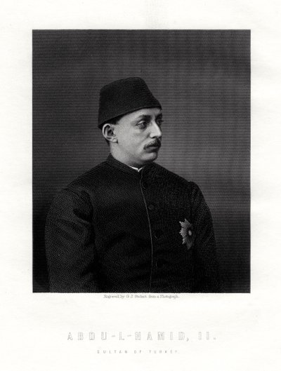 अब्द-उल-हामिद द्वितीय, 19 वीं शताब्दी के ओटोमन साम्राज्य का अंतिम सुल्तान। द्वारा जॉर्ज जे। स्टोडार्ट