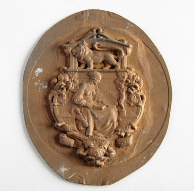 रॉयल सोसाइटी ऑफ़ ब्रिटिश आर्टिस्ट्स, प्रेसिडेंशियल बैज, c.1908-14 (तांबा) द्वारा जॉर्ज जेम्स फ्रैम्पटन